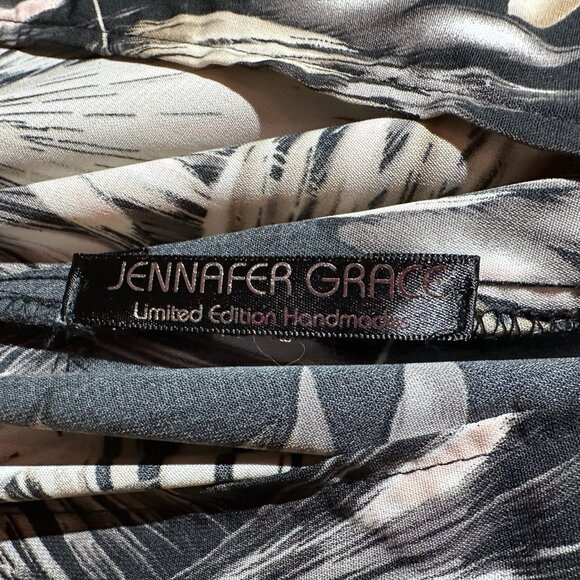 Palm Print Caftan | Jennafer Grace | One Size | Handmade in CA - Picture 3 of 6
